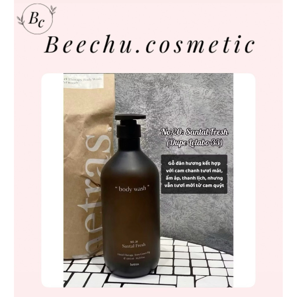 Sữa Tắm Hương Nước Hoa Hetras Body Wash 1000ML