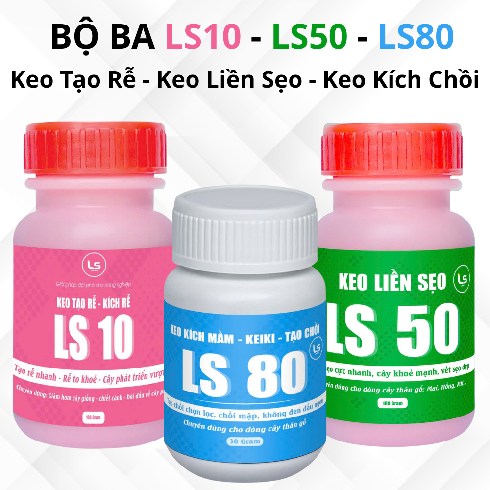 Bộ Ba Keo Tạo Rễ - Liền Sẹo - Kích Chồi (LS10-LS50-LS80)