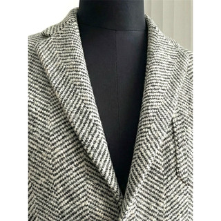 Áo Blazer Nam MASSIMO DUTTI Vải Tweed Xương Cá Xám - Sang Trọng, Lịch Lãm | Chính Hãng MASSIMO DUTTI