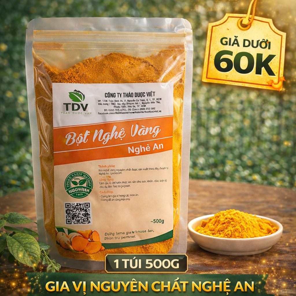 500g Bột nghệ vàng làm gia vị