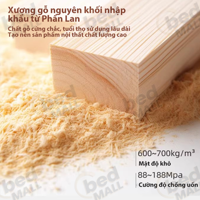 Giường Ngủ hiện đại Master Phòng Cưới Bọc Nệm Mềm Màu Trắng Giường Silent (Ốc Áp Lực) Bảo Hành | BigBuy360 - bigbuy360.vn