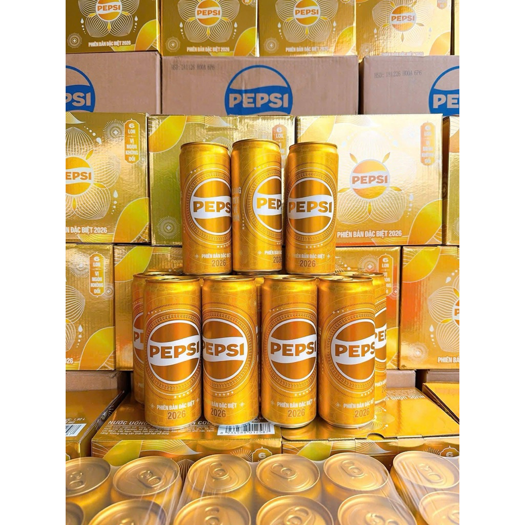 Pepsi lon 320ml vàng GOLD phiên bản giới hạn Tết