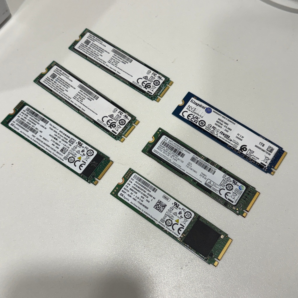SSD M2 Sata, M2 NVME PCIe Gen3x4 2280 256Gb 512Gb các hãng Samsung Hynix Micron sk tốt >90%, cài win