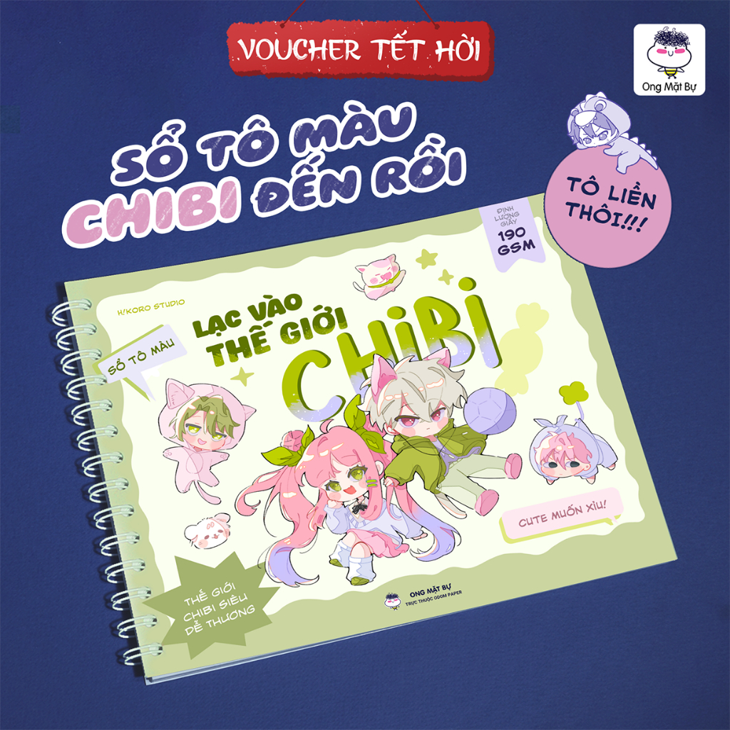 Gợi ý các mẫu sổ tô màu chibeo đáng yêu cho bạn