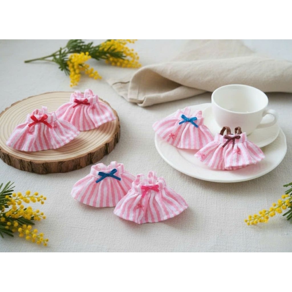 mẫu váy hai dây cho doll 5in