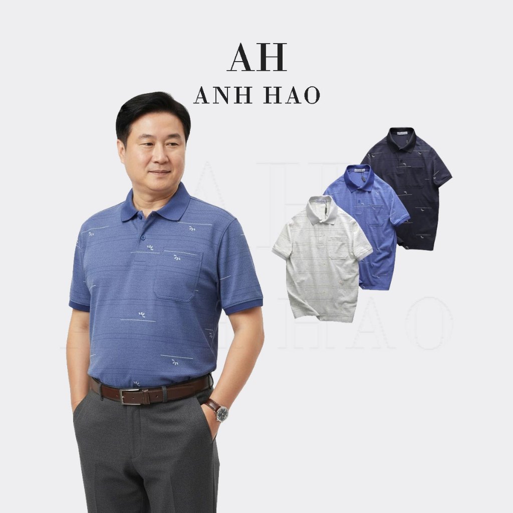 Áo thun POLO nam có cổ chất cotton muối cao cấp - Pack Gem | AH Studio