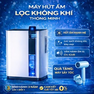 Máy Hút Ẩm - Lọc Không Khí - Thế Hệ Thông Minh - Sử Lý Bụi Tự Động - Bảo Hành 3 Năm Lỗi 1 Đổi 1