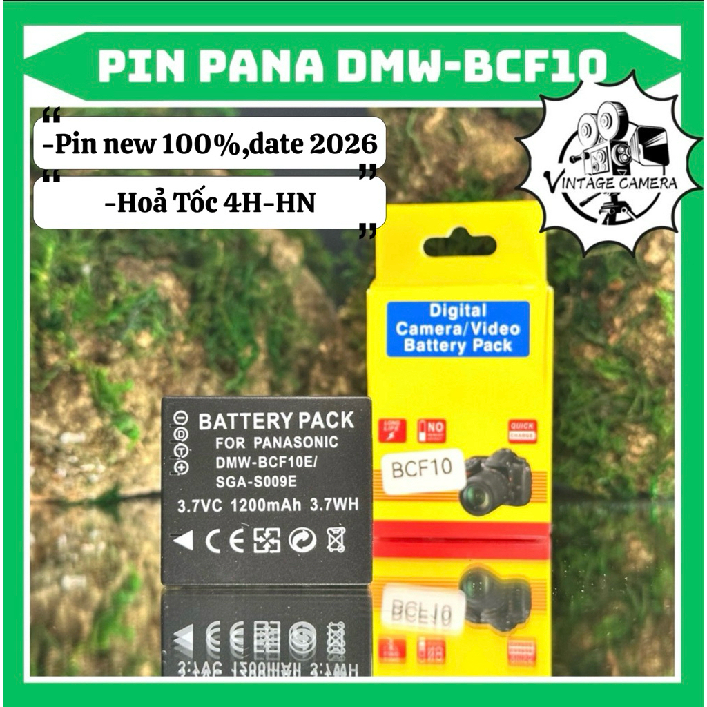 Pin Panasonic DMW-BCF10E dùng cho máy DMCFS6/FS7/FS15/FS25/TS1/FX40/FX550/FX48/FX580/FT1/FT3/TS3/FS4