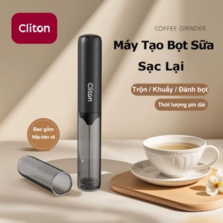 Cliton Máy Đánh Bọt Sữa Cầm Tay Mini | Máy Tạo Bọt Sữa Điện Cho Cà Phê, Latte, Cappuccino