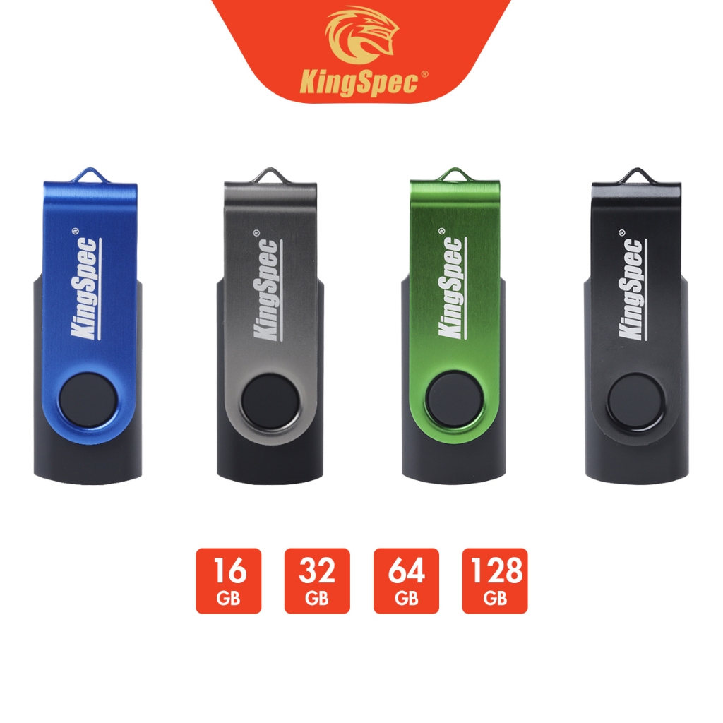 [ Quà tặng 359K ] USB dữ liệu đi động KingSpec / KIOXIA USB 2.0 [ USB - KS / U202 ] - Hàng Chính Hãng