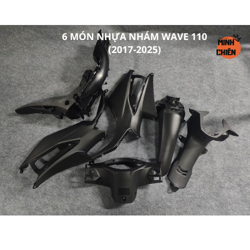 Dàn áo Wave - 6 món nhựa nhám wave a 110 cc đời (2017-2025) -Nhựa ABS dẻo - Bao khít