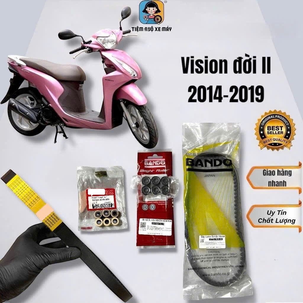 Dây curoa & Bi côn Vision Đời II (2014-2019) Chính hãng