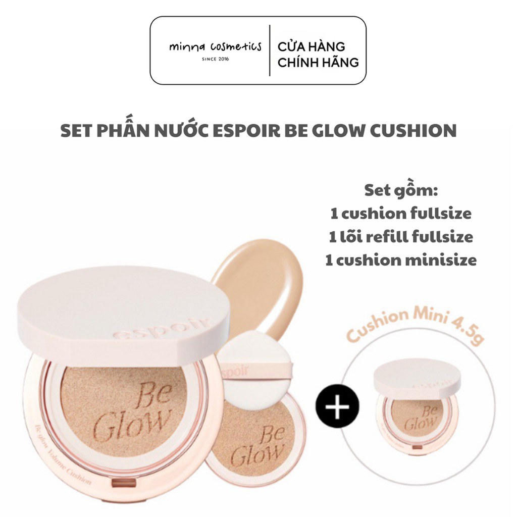 [Espoir] Set Phấn Nước Espoir Be Glow Volume Cushion SPF42 Kit