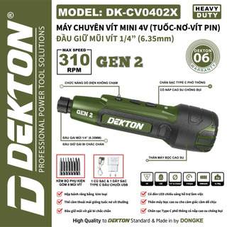 MÁY VẶN VÍT PIN DEKTON DK-CV0402X Gen2 chính hãng