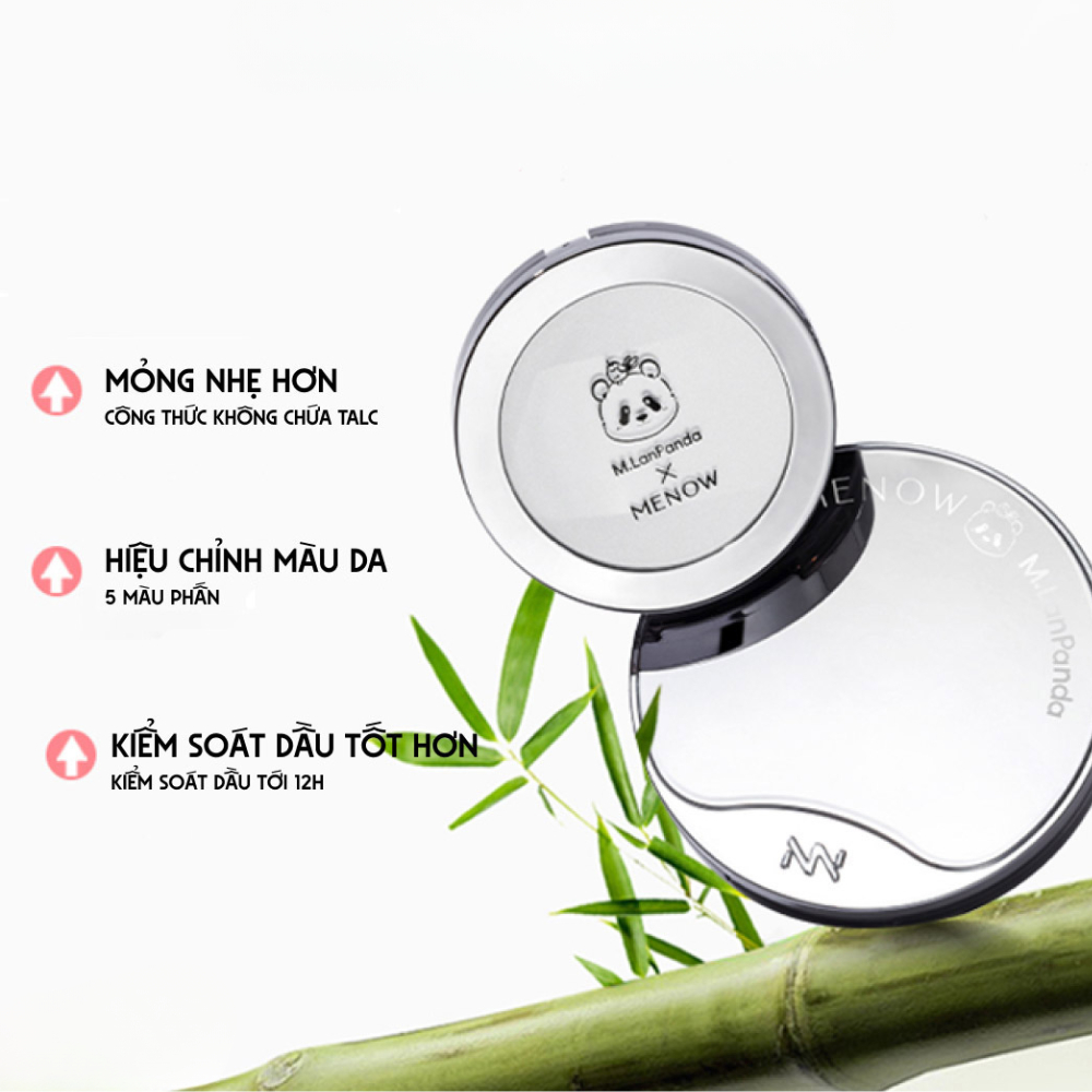 Ảnh 19 của Phấn phủ Menow dạng nén thủy tinh, bản Việt Nam đặc biệt, mỏng nhẹ tự nhiên