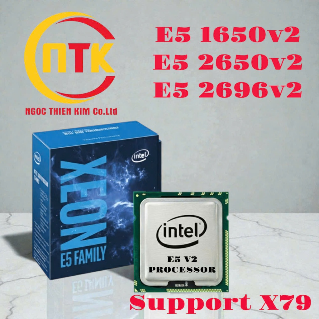 CPU CHẠY X79 E5 2696v2, E5 1650v2, E5 2650v2 - BẢO HÀNH 1 THÁNG