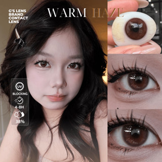Kính áp tròng WARM HAZE nâu choco tự nhiên G.DIA 14.2mm 0-8 độ (Lens Trung)