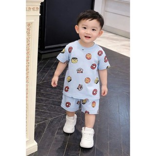 Bộ cotton bé trai HM