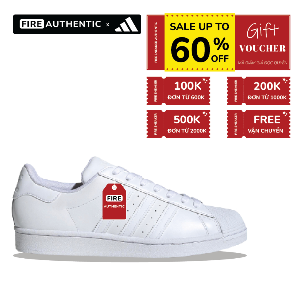| Fire Authentic | Giày Superstar 'Footwear White' EG4960
