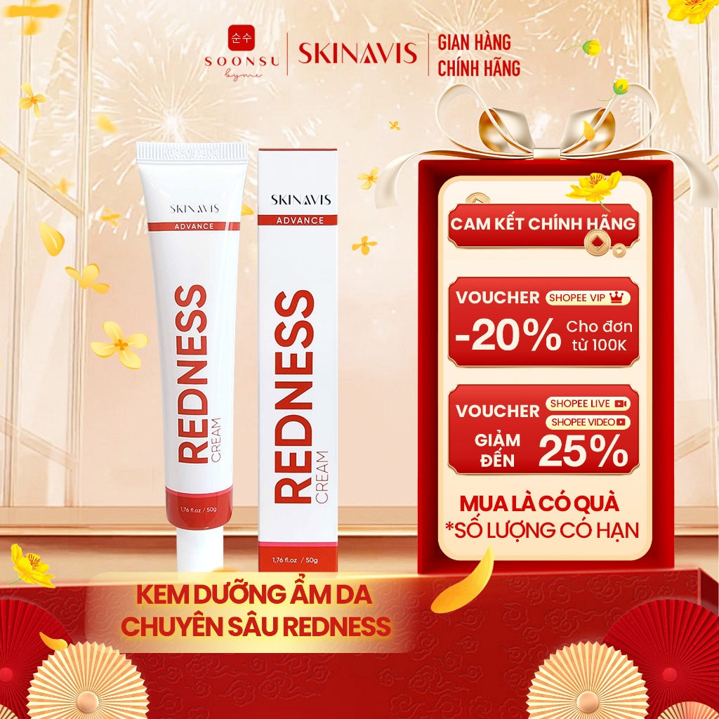 Skinavis Advance Redness Cream - Kem dưỡng ẩm da chuyên sâu 50ml