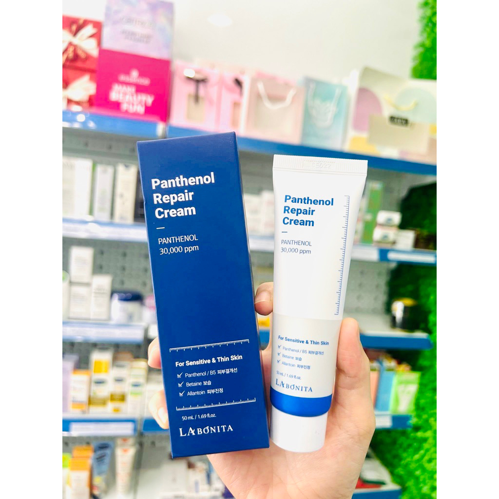 [Nhập khẩu] Kem dưỡng ẩm LABONITA B5 PANTHENOL, HYALURONIC ACID HA cream phục hồi cấp ẩm da