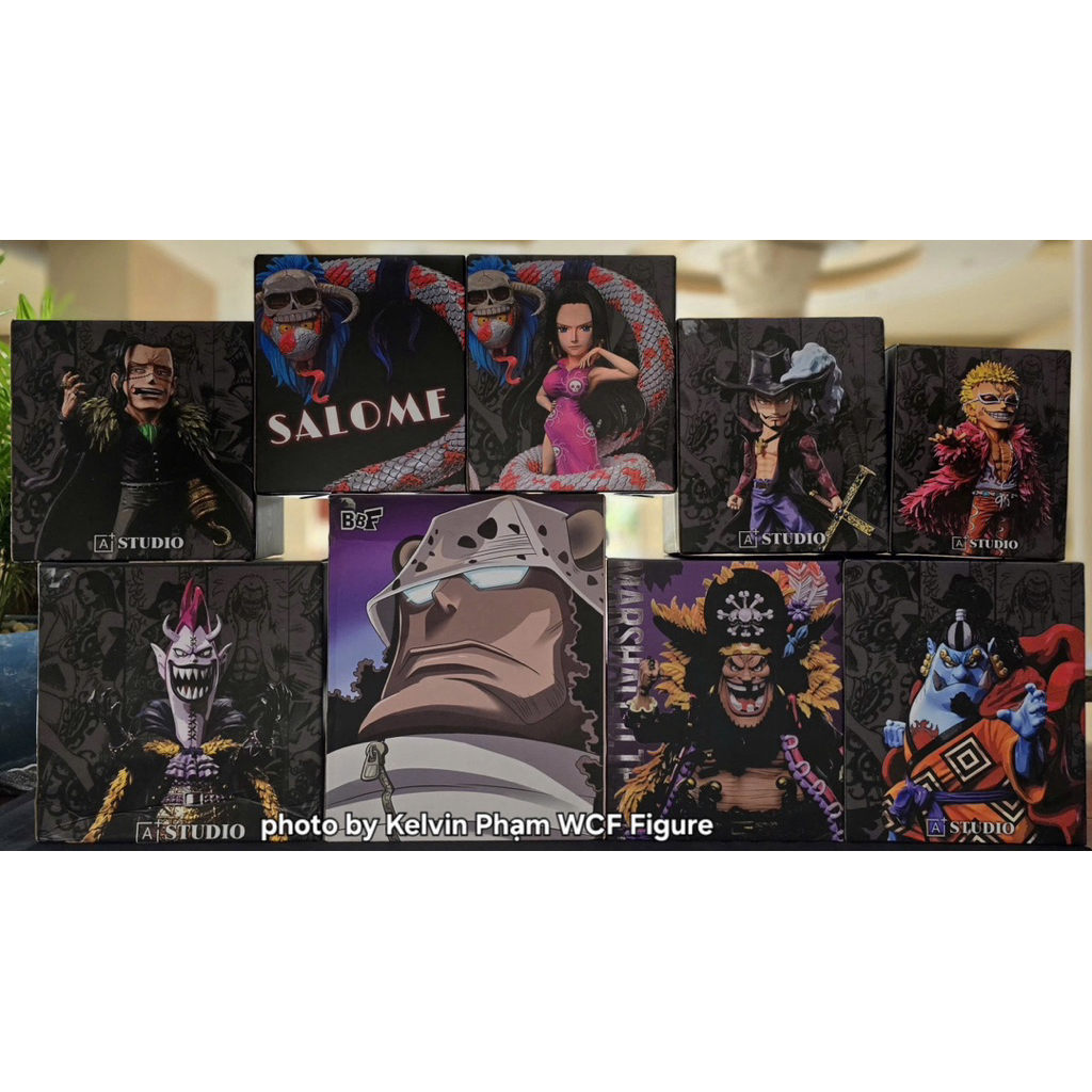 (Full line không lẻ) 9 mô hình Resin WCF chính hãng A+ Studio One Piece Marineford Arc Vương Hạ Thất