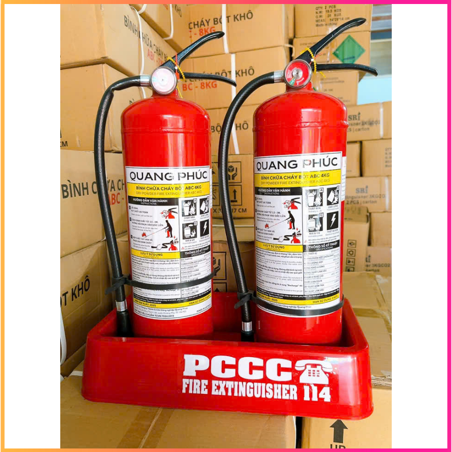 Bình chữa cháy bột ABC 4kg DEFIRE DF-ABC4 | Chính hãng BCA | PCCC Hà Nội