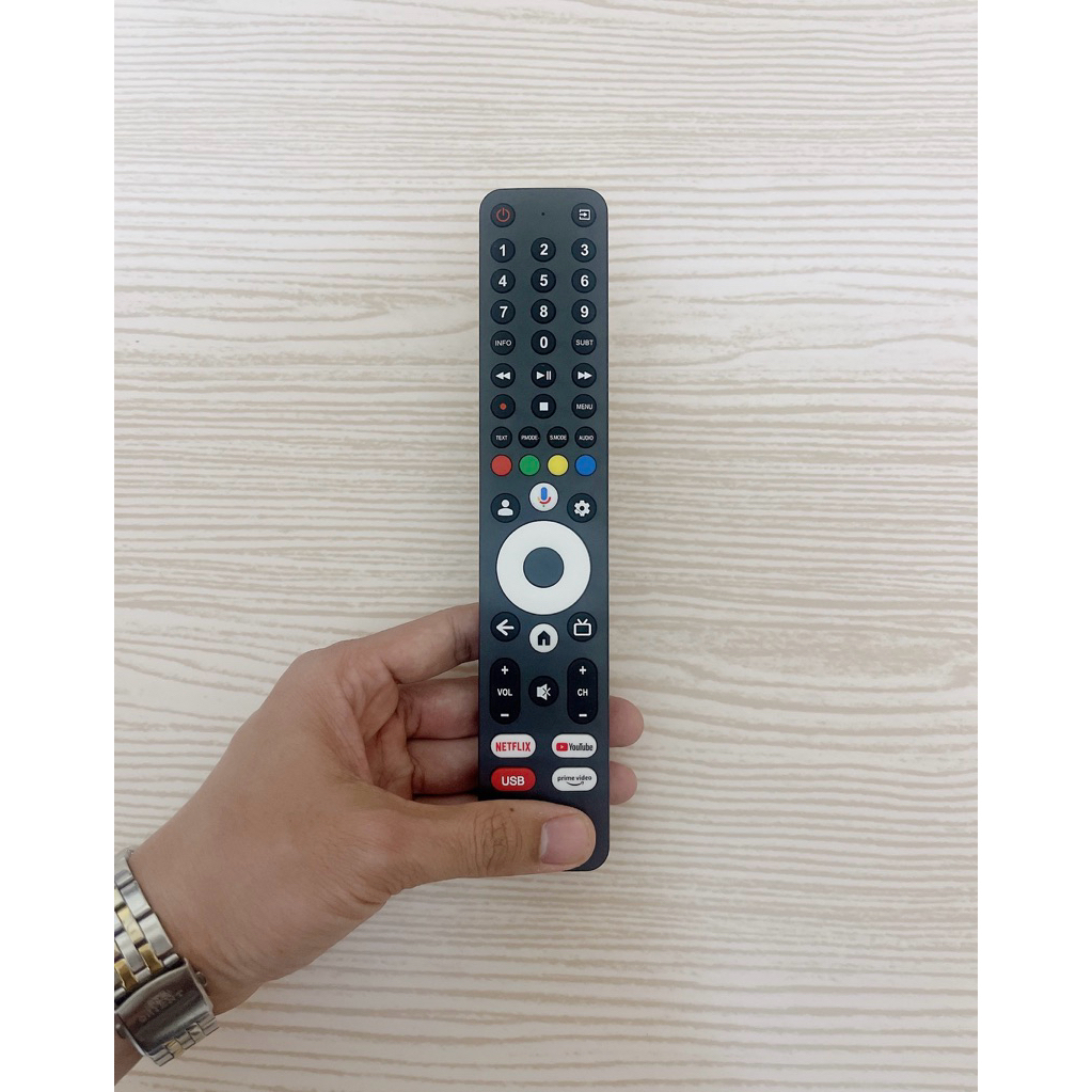 Điều khiển Tivi Renova giọng nói nút hình người( Dùng cho Tivi Renova có mẫu điều khiển như hình)
