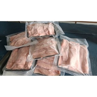 Vú heo thái lát chưa ướp. khay 500g (giao hỏa tốc)