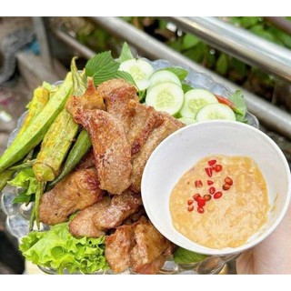 Vú heo thái lát chưa ướp. khay 500g (giao hỏa tốc)