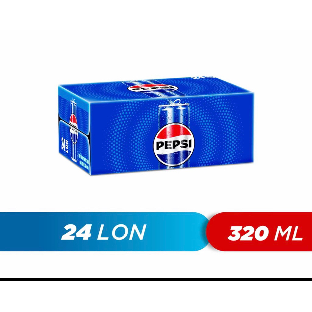 thùng 24 lon nước ngọt có ga Pepsi 330ml