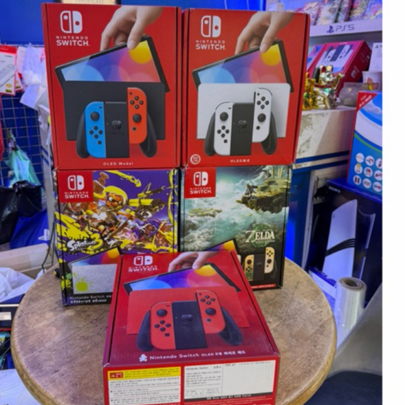 Máy Chơi Game Nintendo Switch Oled New 100% - Cài Sẵn Nhiều Game Hay