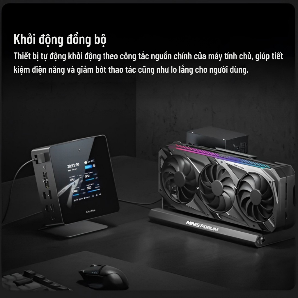 eGPU DEG1 Oculink Minisforum FullBox, Chưa Gồm Card Vga Và Nguồn PSU | BigBuy360 - bigbuy360.vn