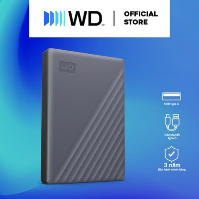 Ổ cứng di động GN WD My Passport 2.5'' Silicon Grey USB type C - WDBWML0020BGY-WESN
