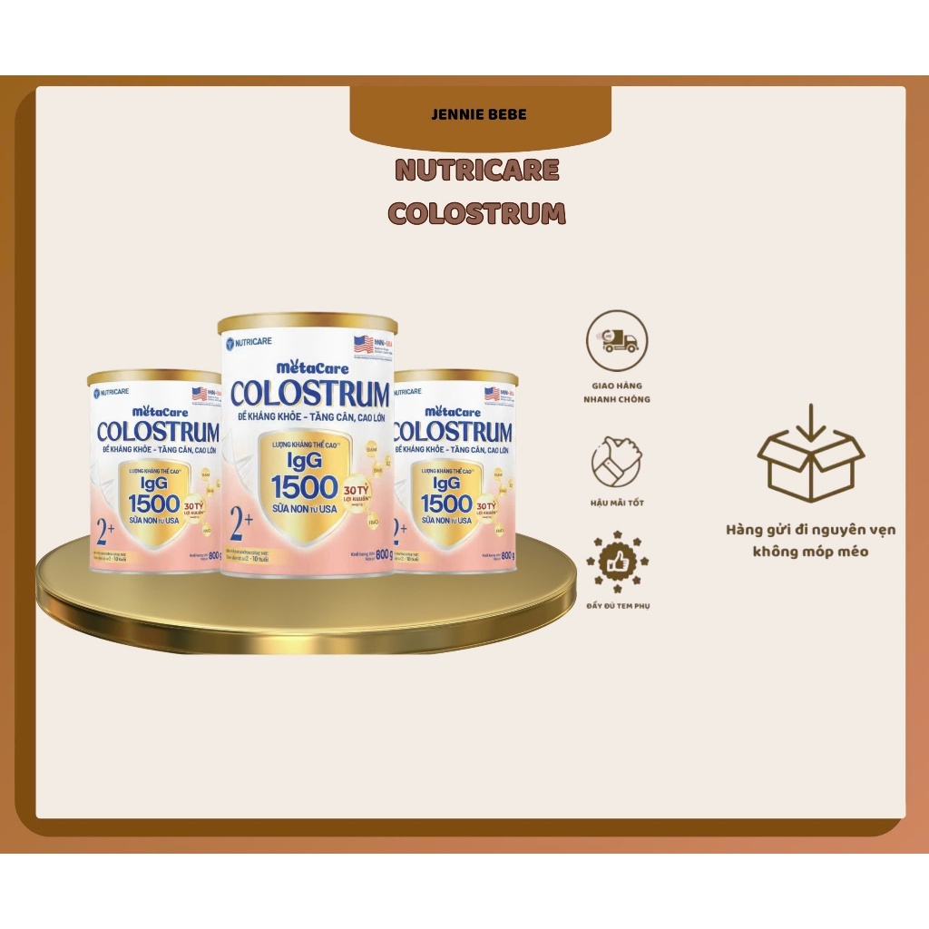 Sữa Bột Nutricare Metacare COLOSTRUM 0+ 800g Với IgG 1500+.