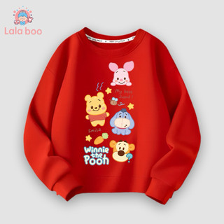 Áo Sweater in hình cho bé Lala Boo,áo nỉ da cá thu đông hoạ tiết in hình dễ thương sz 8-18kg