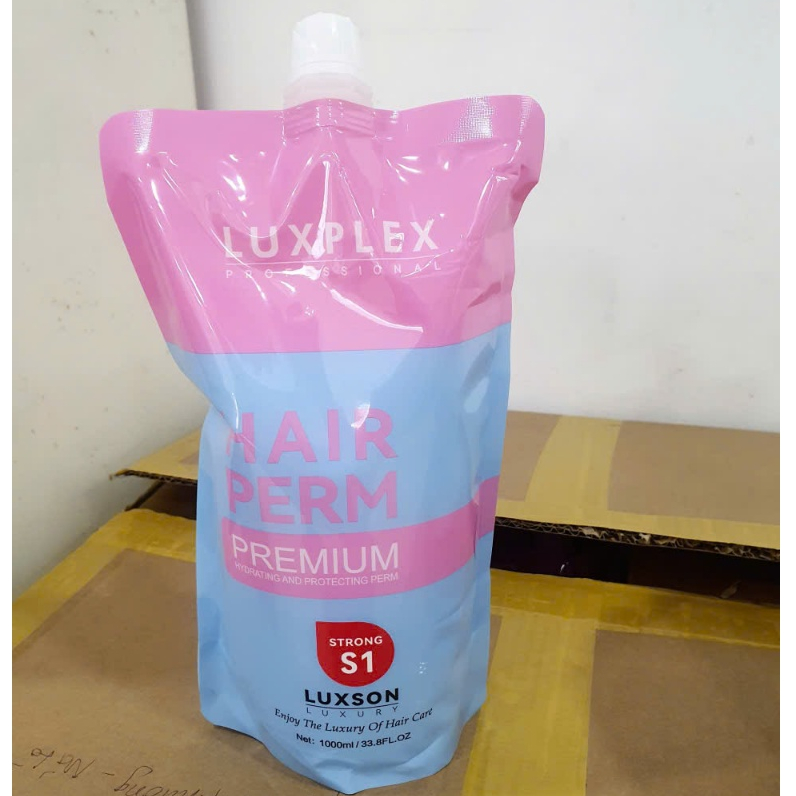 Thuố uốn duỗi tóc LUSONS A86  mềm hóa tóc khỏe hương thơm Socola cho Salon - Dạng Túi 1000ML