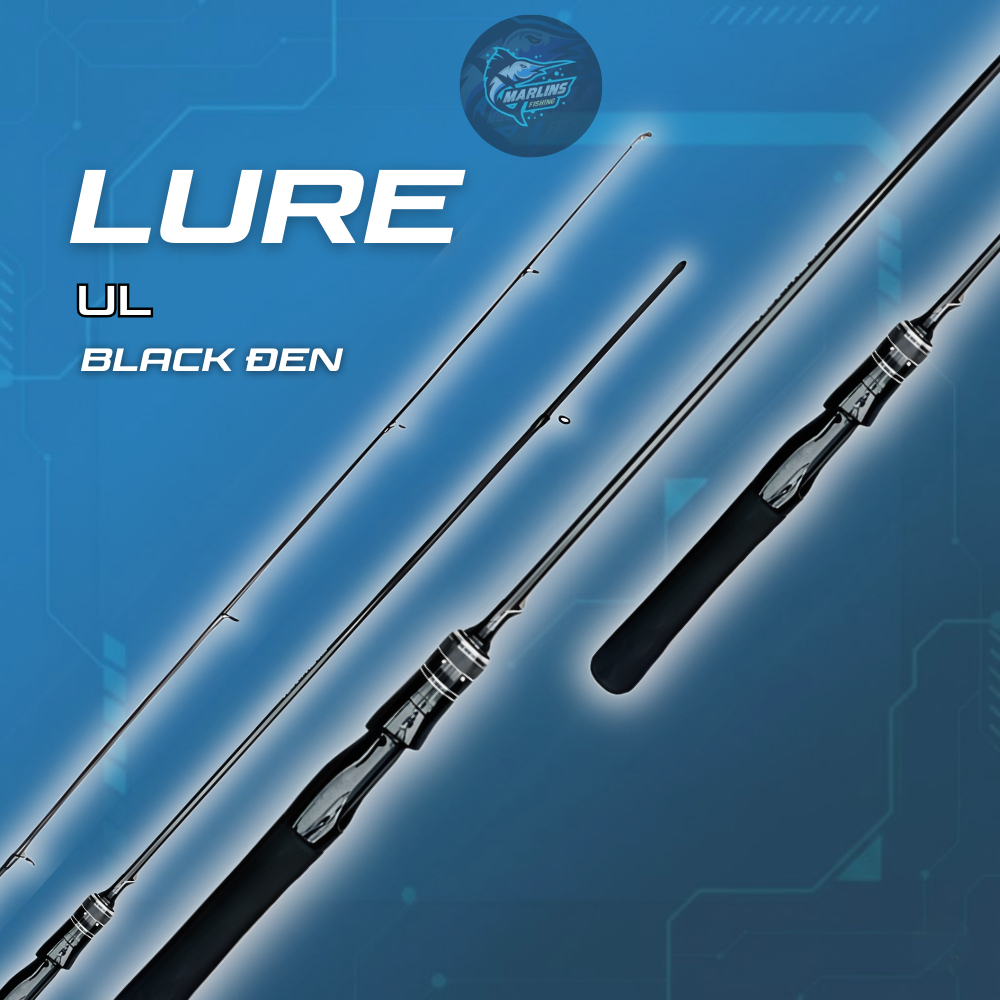 Cần Lure UL Black Đen Đọt Đặc – Cần Câu Cá Nhỏ Cảm Giác Tốt Nhẹ Bền Giá Rẻ