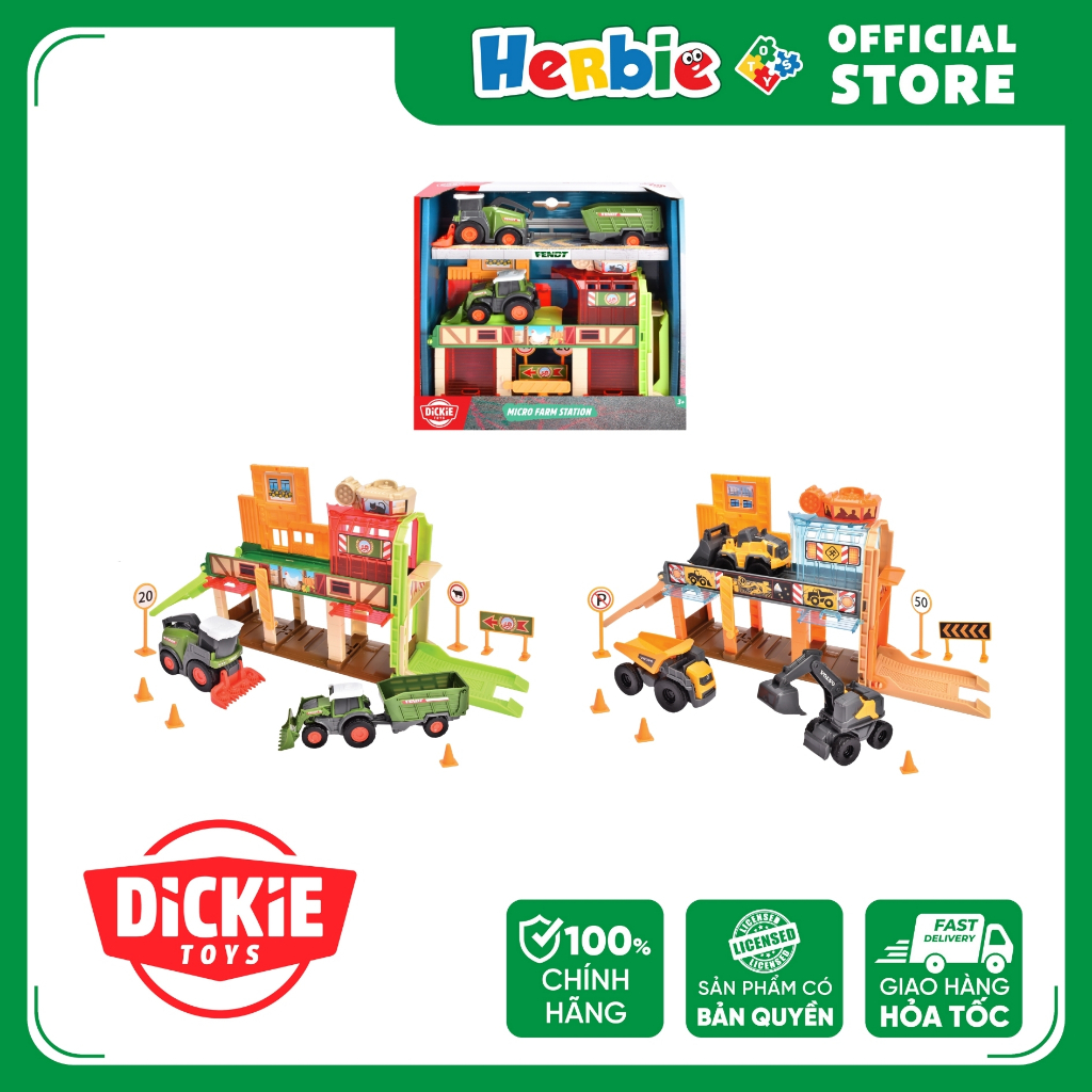 Đồ Chơi Trạm Xe DICKIE TOYS Micro Station - Herbie Toys