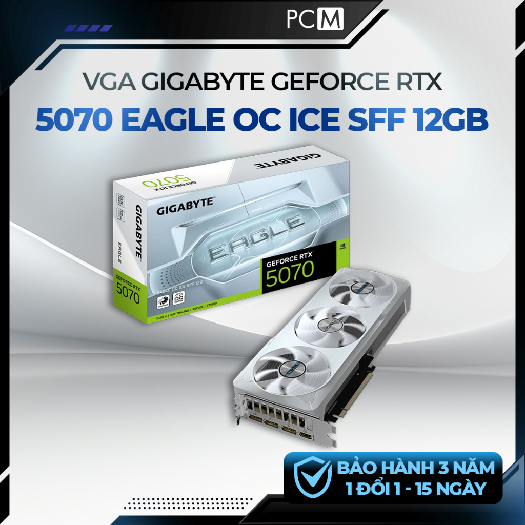 VGA GIGABYTE GeForce RTX 5070 EAGLE OC ICE SFF 12GB GDDR7 PCIe 5.0