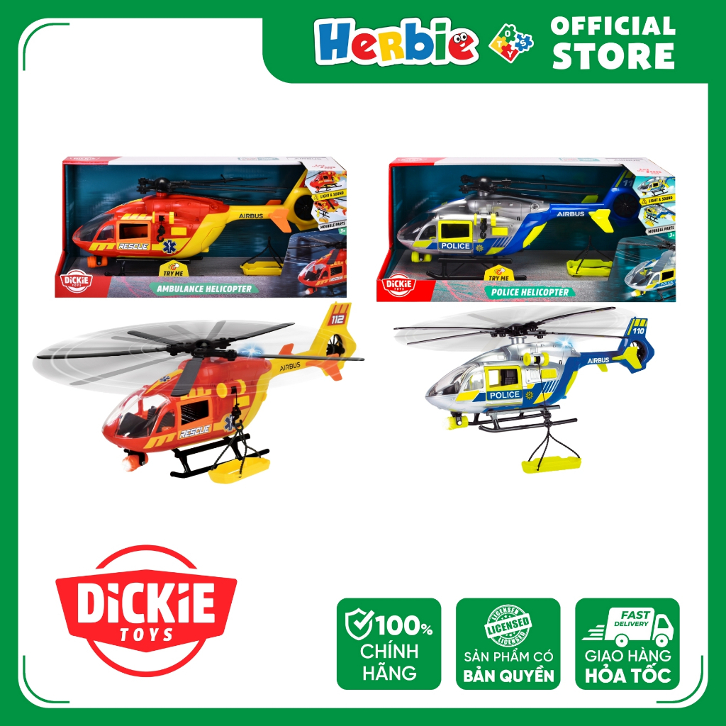 Đồ Chơi Trực Thăng DICKIE TOYS Helicopter - Herbie Toys
