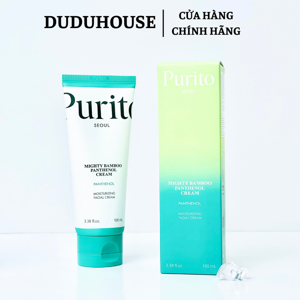 Kem Dưỡng Phục Hồi PURITO Mighty Bamboo Panthenol Cream 100ml Duduhouse