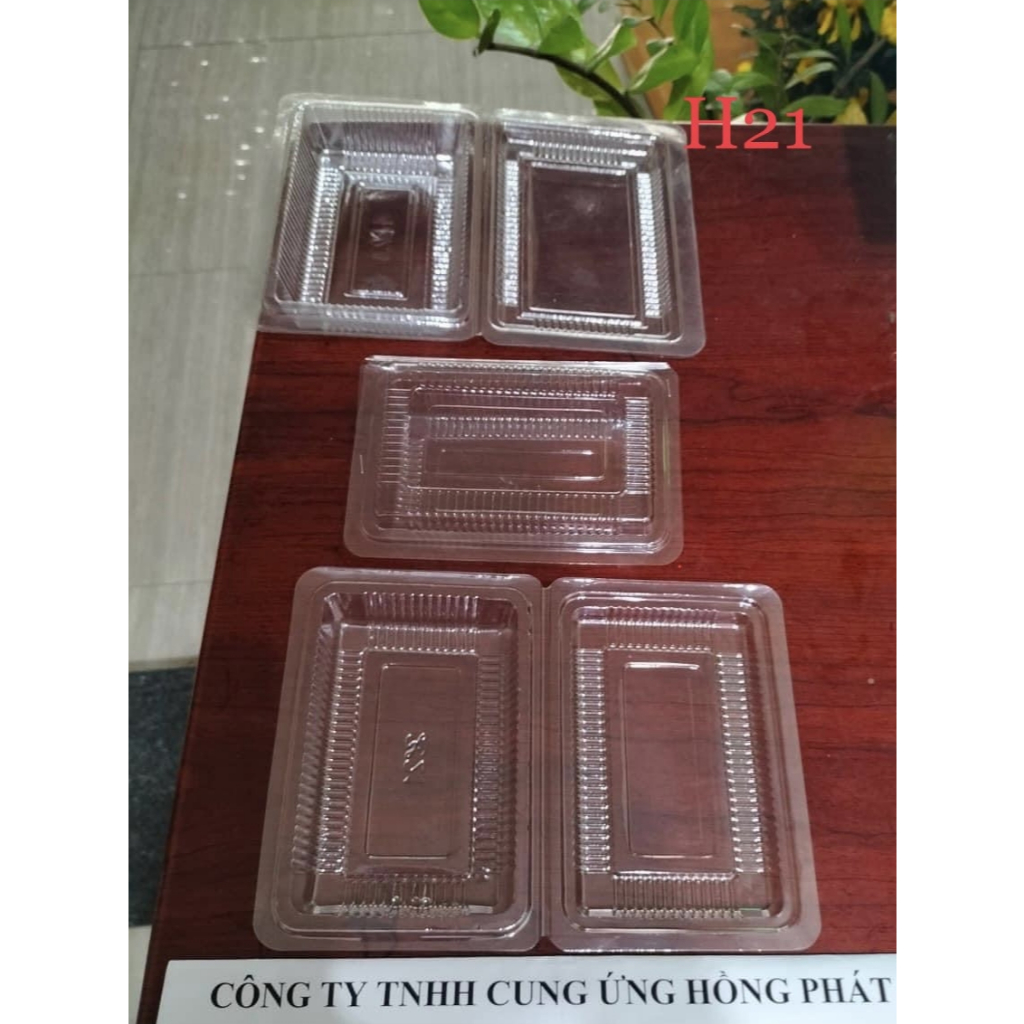 HỘP NHỰA PET TRONG H21 ĐỰNG BÁNH TRÔI (SET 100 CÁI)