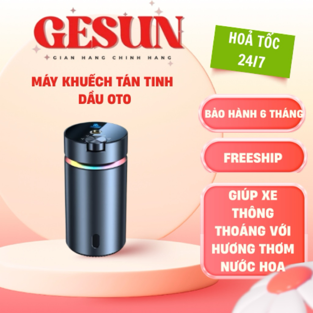 Máy Khuếch Tán Tinh Dầu Ô Tô Cao Cấp Phun Nano Tự Động – Khử Mùi Xe Hơi  Pin 60 Ngày