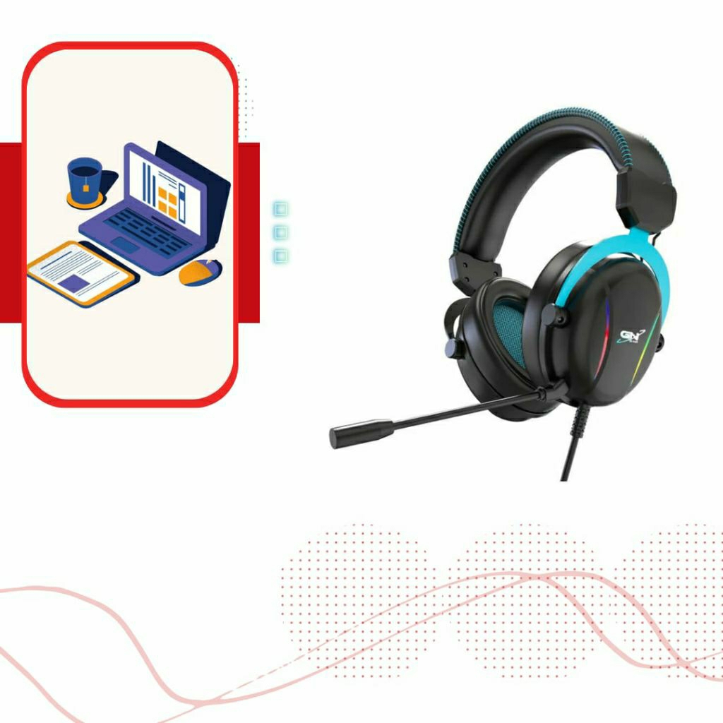 Tai nghe Gaming GNET GX6 7.1 Đèn Led RGB 16.8 Triệu màu. hàng new bảo hành 12 tháng.
