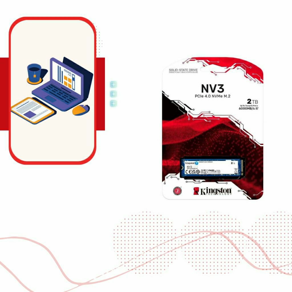 SSD Kingston NV3 2TB M.2 PCIe Gen4 x4 NVMe SNV3S/2000G. hàng mew bảo hành 24 tháng.