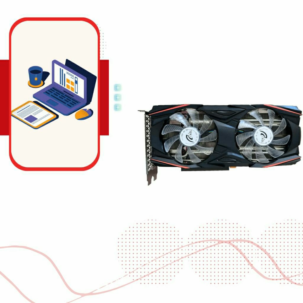 VGA ASL RTX 3060 LHR 12GB GDDR6 nguồn yêu cầu 500W. hàng cũ bảo hành 3 tháng.