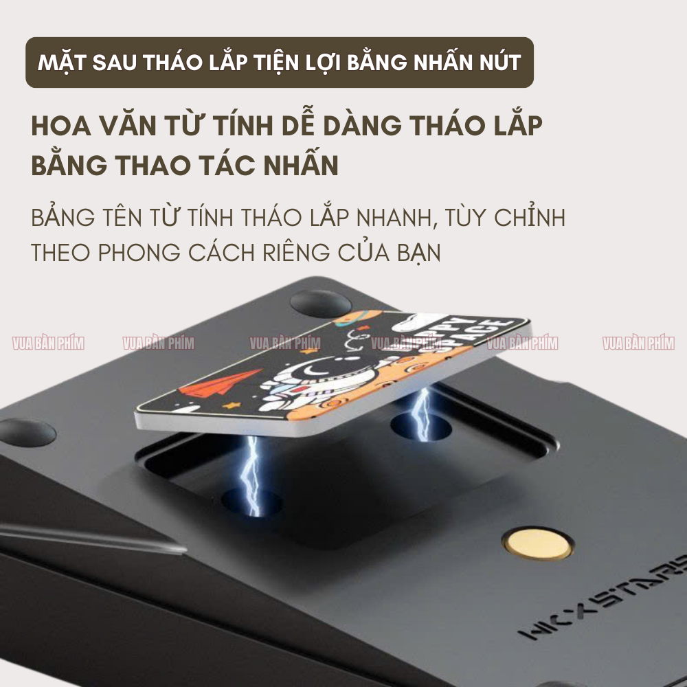Bàn phím số cơ | numpad không dây stars21 ver 2, pin 2000 mA ,nhôm cnc , mạch xuôi, hotswap, led rgb, via/qmk nhỏ gọn | BigBuy360 - bigbuy360.vn