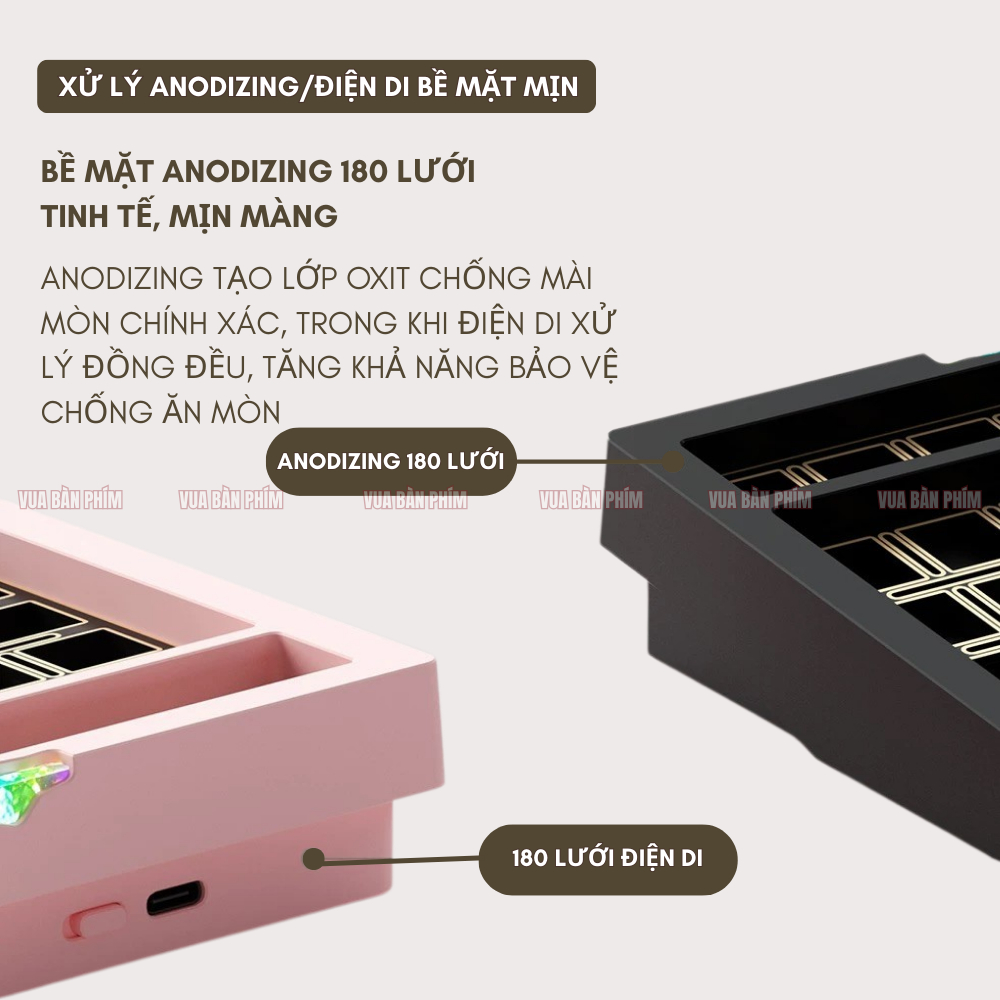 Bàn phím số cơ | numpad không dây stars21 ver 2, pin 2000 mA ,nhôm cnc , mạch xuôi, hotswap, led rgb, via/qmk nhỏ gọn | BigBuy360 - bigbuy360.vn