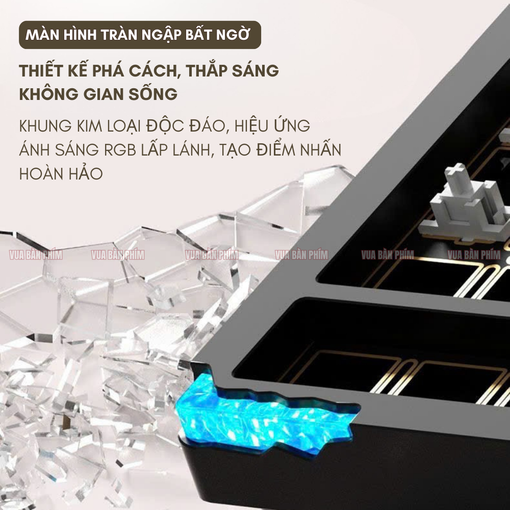 Bàn phím số cơ | numpad không dây stars21 ver 2, pin 2000 mA ,nhôm cnc , mạch xuôi, hotswap, led rgb, via/qmk nhỏ gọn | BigBuy360 - bigbuy360.vn